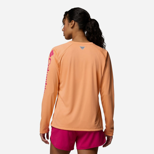 Áo Thun Nữ Columbia Tidal Tee™ Ii Long Sleeve - Cam - Supersports Vietnam