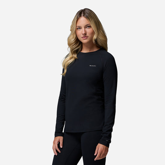 Áo Thun Nữ Columbia Omni-Heat Infinity™ Knit Long Sleeve Baselayer Crew - Đen - Supersports Vietnam