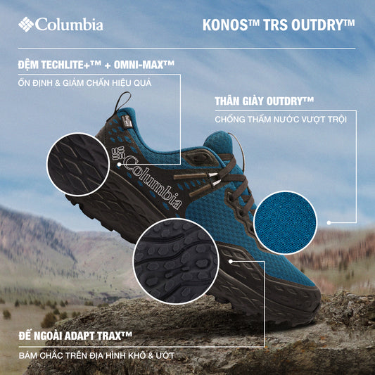 Giày Chạy Trail Nam Columbia Konos™ Trs Outdry™ - Xanh Dương - Supersports Vietnam