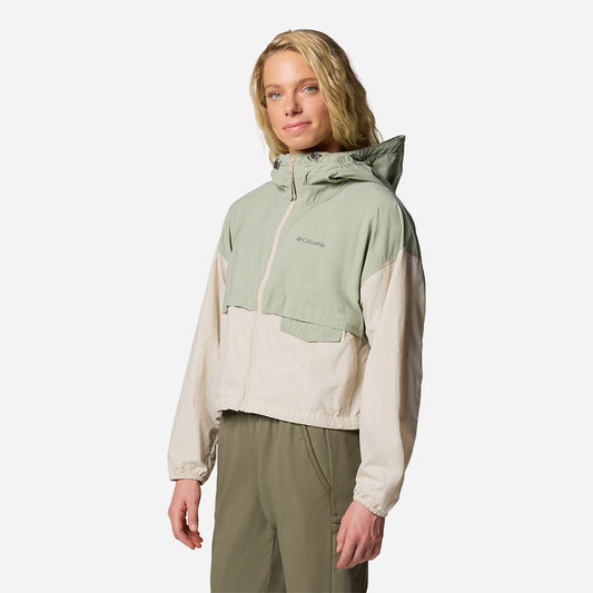 Áo Khoác Nữ Columbia Spire Valley™ Cropped Windbreaker - Xanh Mint - Supersports Vietnam