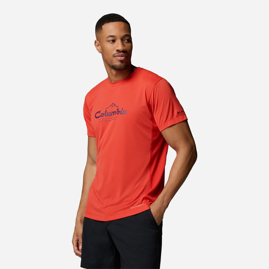 Áo Thun Nam Columbia Zero Rules™ Light Short Sleeve Graphic Crew - Cam - Supersports Vietnam