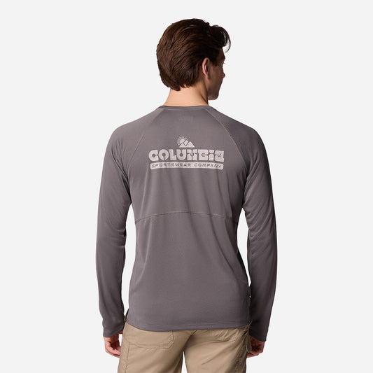 Áo Thun Dài Tay Nam Columbia Alpine Chill™ Pro Graphic Long Sleeve Crew - Nâu - Supersports Vietnam