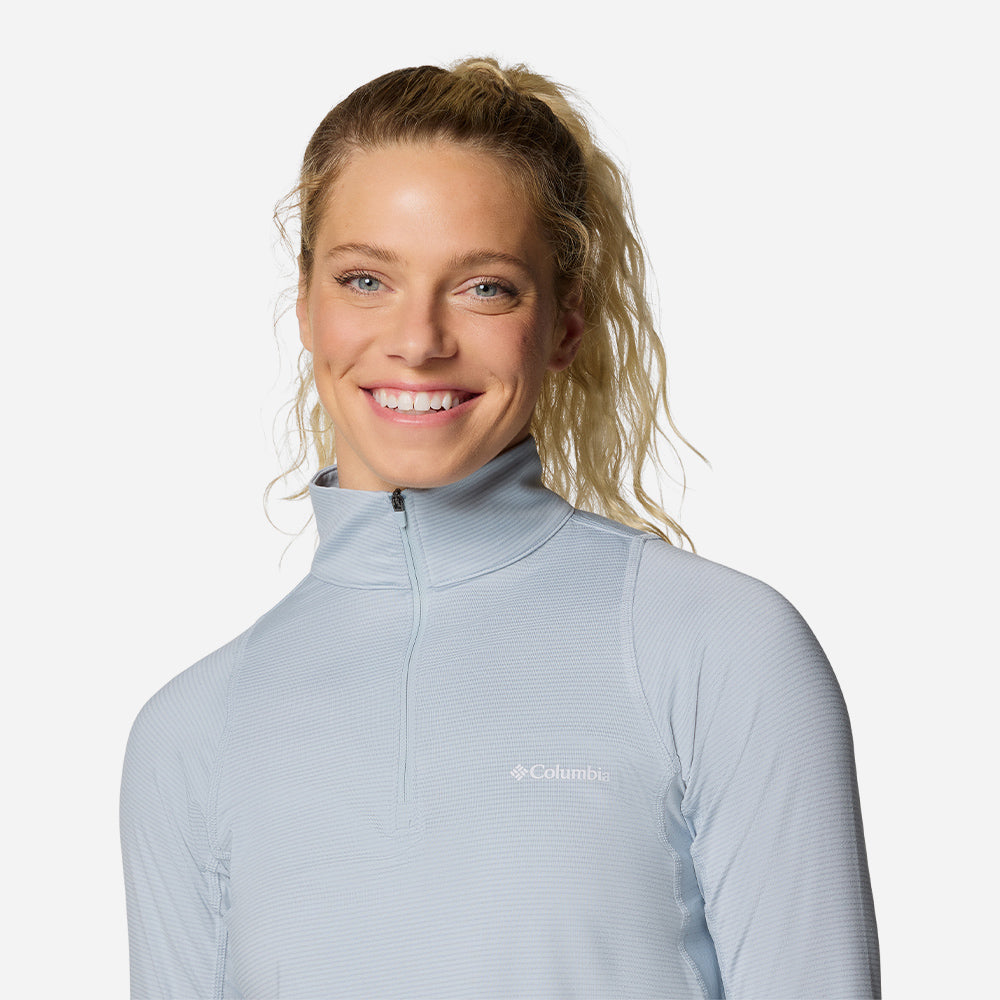 Áo Thun Dài Tay Nữ Columbia Weekend Ascent™ Half Zip - Xanh Dương - Supersports Vietnam