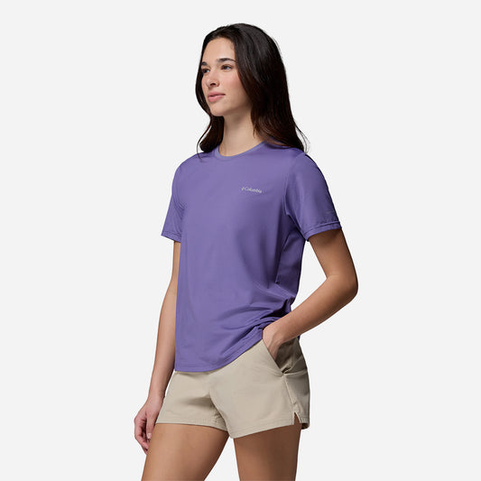 Áo Thun Nữ Columbia Wild Springs™ Short Sleeve - Tím - Supersports Vietnam