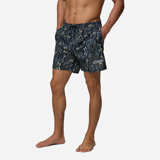 Quần Ngắn Thể Thao Nam Columbia Pfg Rambler™ Printed Water - Xanh Navy - Supersports Vietnam