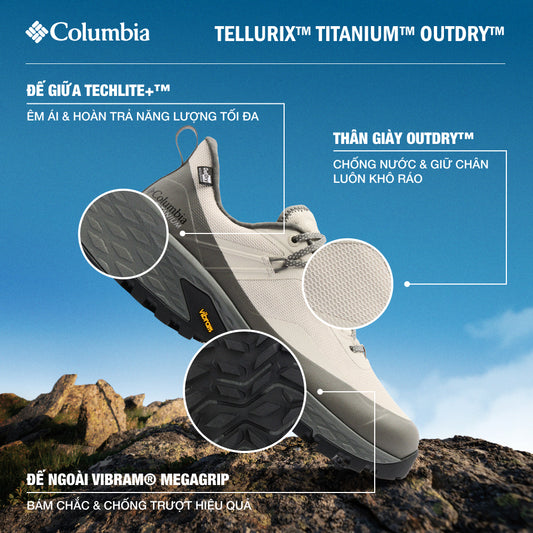 Giày Leo Núi Nam Columbia Tellurix™ Titanium™ Outdry™ - Xám - Supersports Vietnam