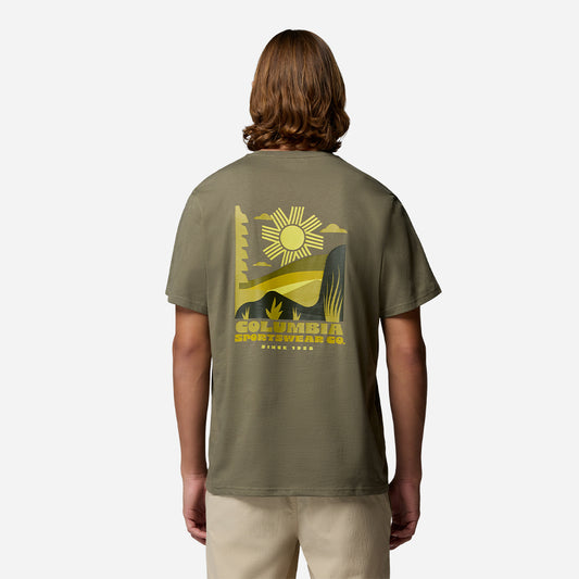 Áo Thun Nam Columbia Csc™ Outdoor Back Graphic - Xanh Quân Đội - Supersports Vietnam