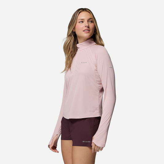 Áo Thun Nữ Columbia Stealth Spring™ Long Sleeve Half Zip - Hồng