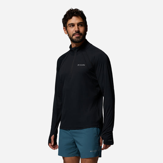 Áo Thun Nam Columbia Stealth Spring™ Half Zip - Đen - Supersports Vietnam