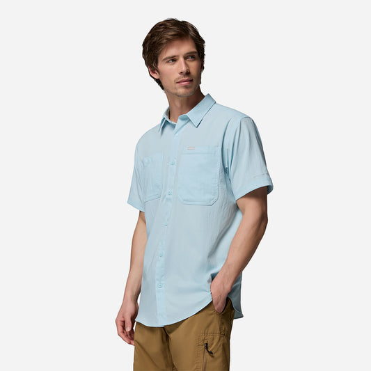 Áo Sơ Mi Nam Columbia Silver Ridge™ Utility II Short Sleeve - Xanh Dương - Supersports Vietnam