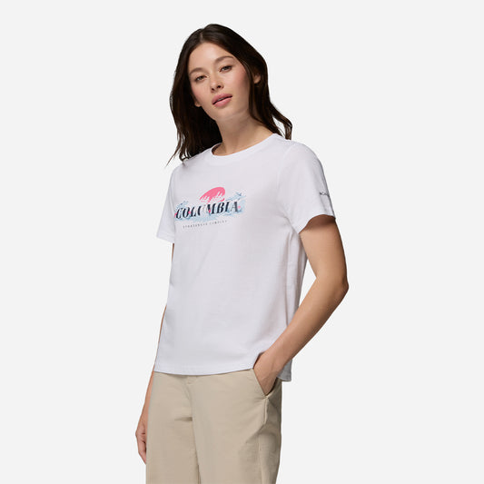 Áo Thun Nữ Columbia Rolling Bend™ Seasonal Graphic - Trắng - Supersports Vietnam