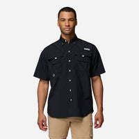 Men's Columbia Pfg Bahama™ Ii Short Sleeve Shirt - Black