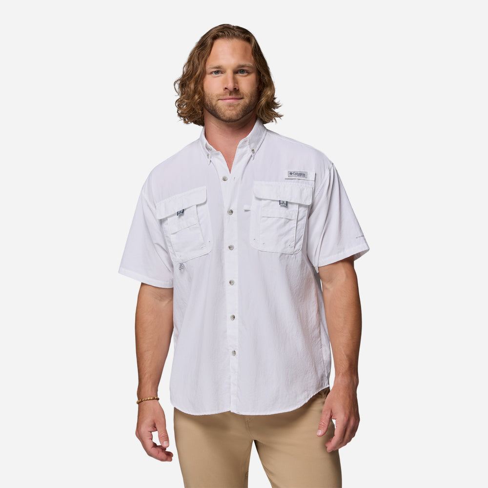 Áo Sơ Mi Ngắn Tay Nam Columbia Pfg Bahama™ II - Trắng - Supersports Vietnam
