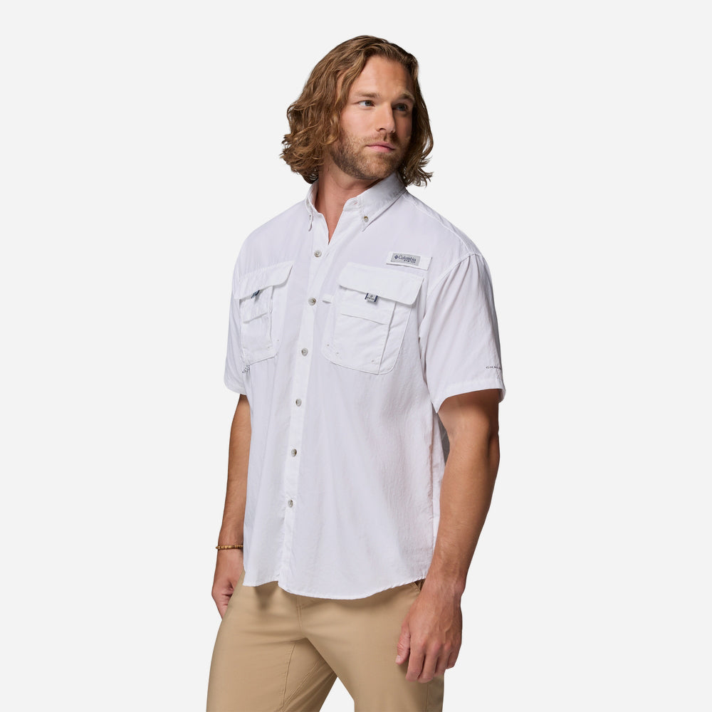Áo Sơ Mi Ngắn Tay Nam Columbia Pfg Bahama™ II - Trắng - Supersports Vietnam