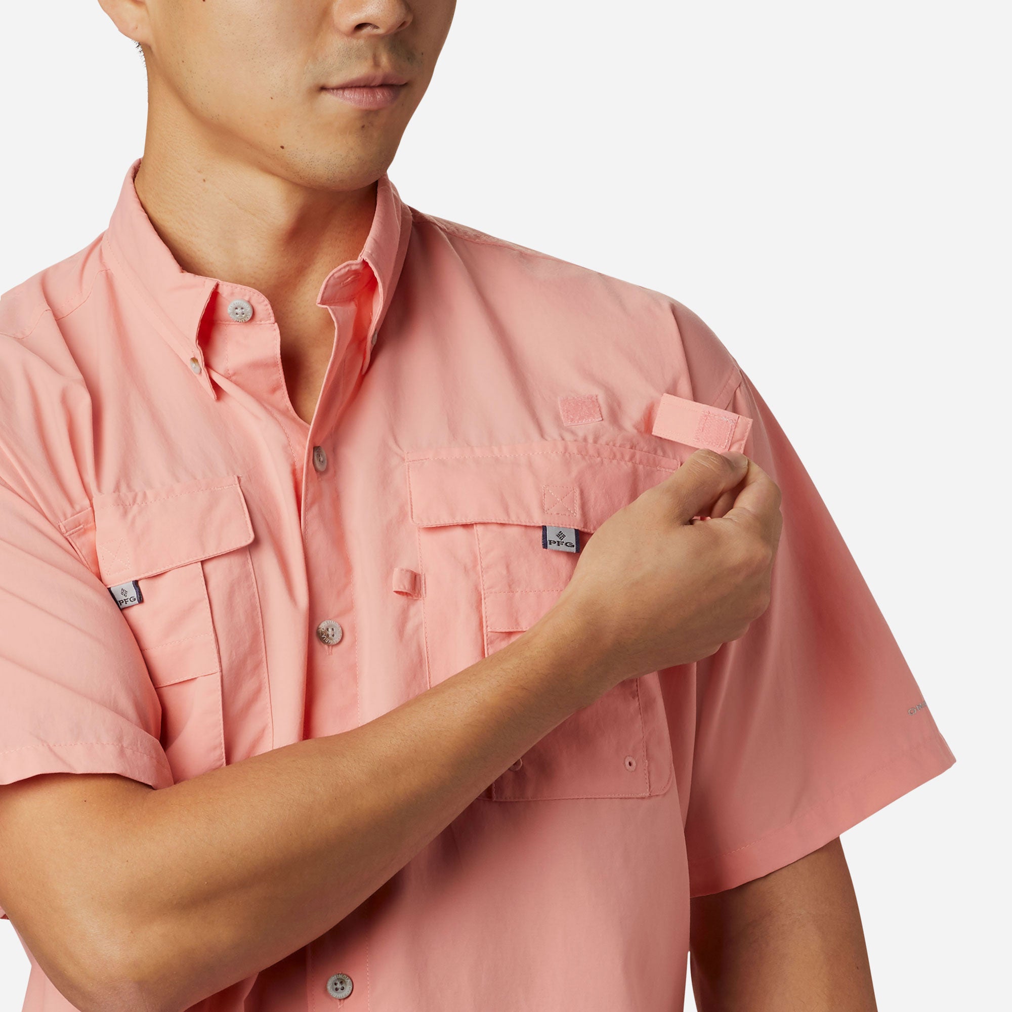 Áo Sơ Mi Ngắn Tay Chống Nắng Nam Columbia Bahama™ II - Hồng - Supersports Vietnam