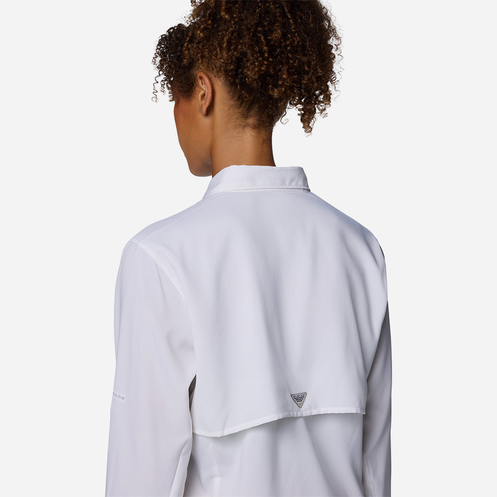 Áo Sơ Mi Dài Tay Nữ Columbia Tamiami™ II Long Sleeve - Trắng - Supersports Vietnam