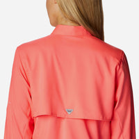 Áo Sơ Mi Dài Tay Chống Nắng Nữ Columbia Womens Tamiami™ II - Cam San Hô - Supersports Vietnam