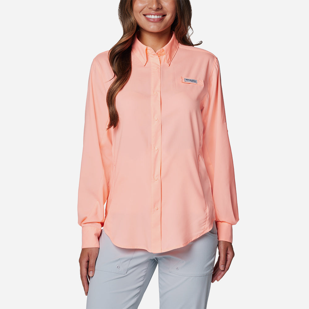Áo Sơ Mi Dài Tay Nữ Columbia Tamiami™ II Long Sleeve - Hồng - Supersports Vietnam