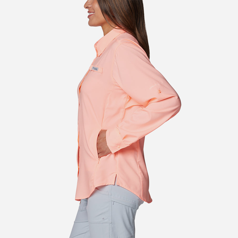 Áo Sơ Mi Dài Tay Nữ Columbia Tamiami™ II Long Sleeve - Hồng - Supersports Vietnam