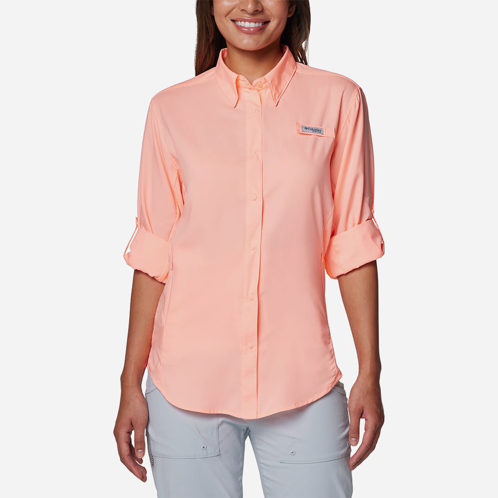 Áo Sơ Mi Dài Tay Nữ Columbia Tamiami™ II Long Sleeve - Hồng - Supersports Vietnam