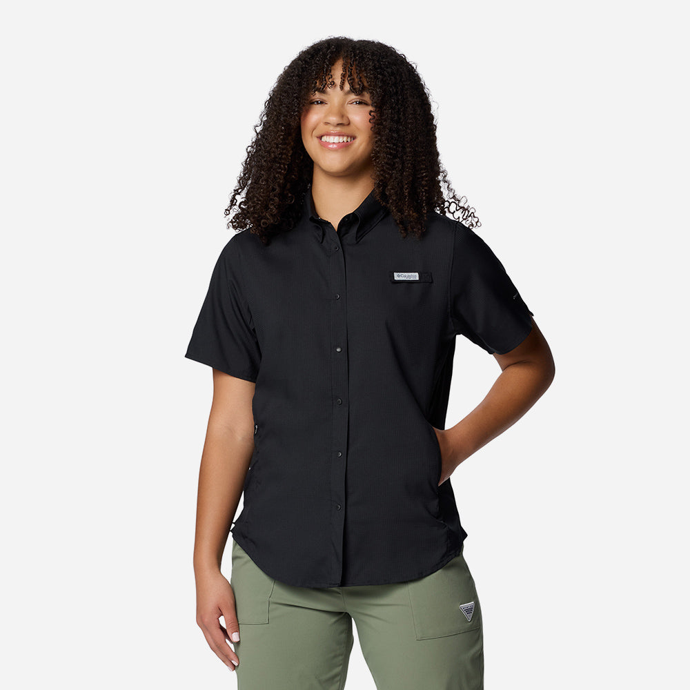 Áo Sơ Mi Tay Ngắn Nữ Columbia Tamiami™ Ii - Đen - Supersports Vietnam