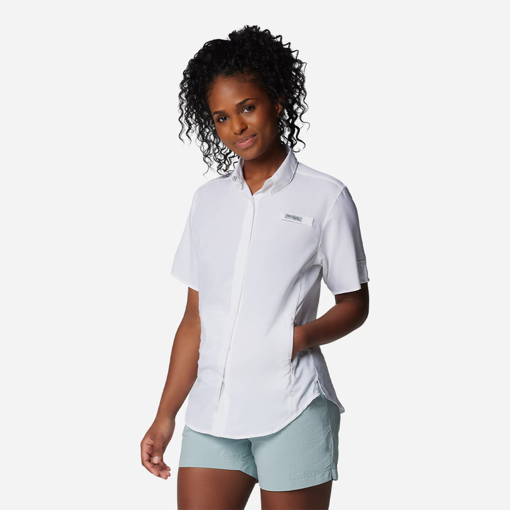 Áo Sơ Mi Tay Ngắn Nữ Columbia Tamiami™ Ii - Trắng - Supersports Vietnam