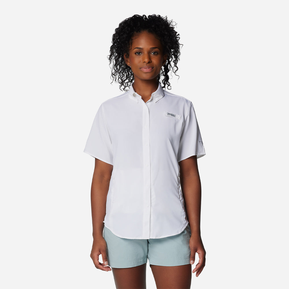 Áo Sơ Mi Tay Ngắn Nữ Columbia Tamiami™ Ii - Trắng - Supersports Vietnam