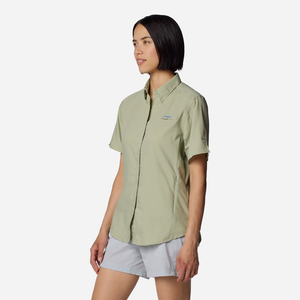 Áo Sơ Mi Tay Ngắn Nữ Columbia Tamiami™ II - Xanh Lá - Supersports Vietnam