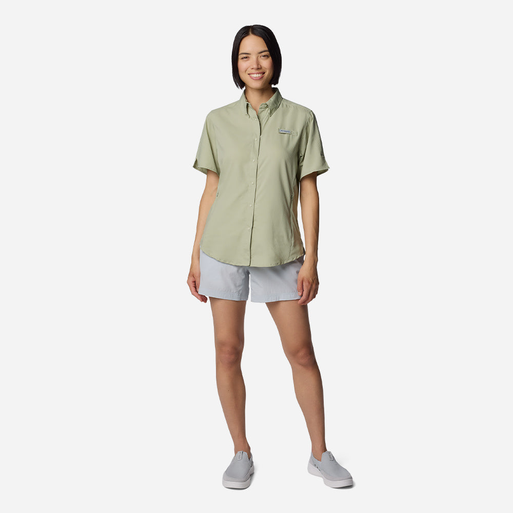 Áo Sơ Mi Tay Ngắn Nữ Columbia Tamiami™ II - Xanh Lá - Supersports Vietnam