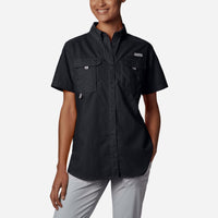 Áo Sơ Mi Ngắn Tay Chống Nắng Nữ Columbia Womens Bahama™ - Đen - Supersports Vietnam