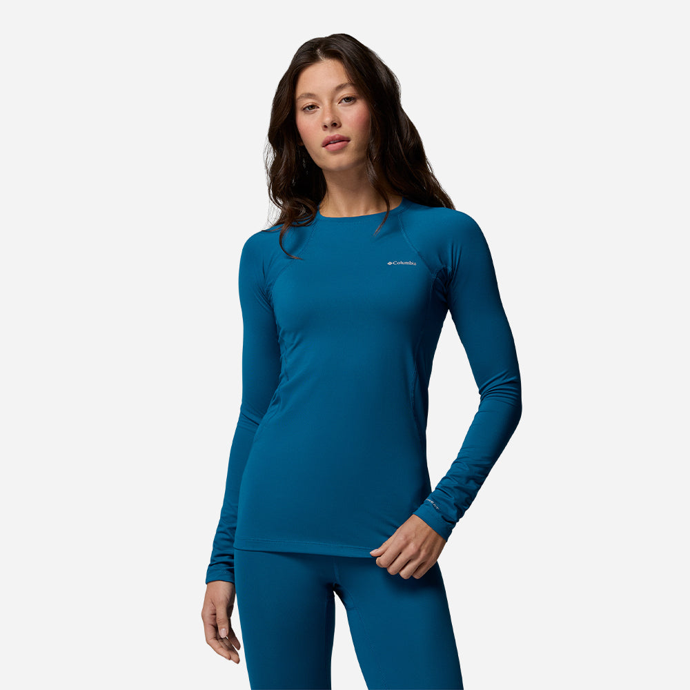 Áo Thun Giữ Nhiệt Nữ Columbia Midweight Stretch Long Sleeve - Xanh Dương
