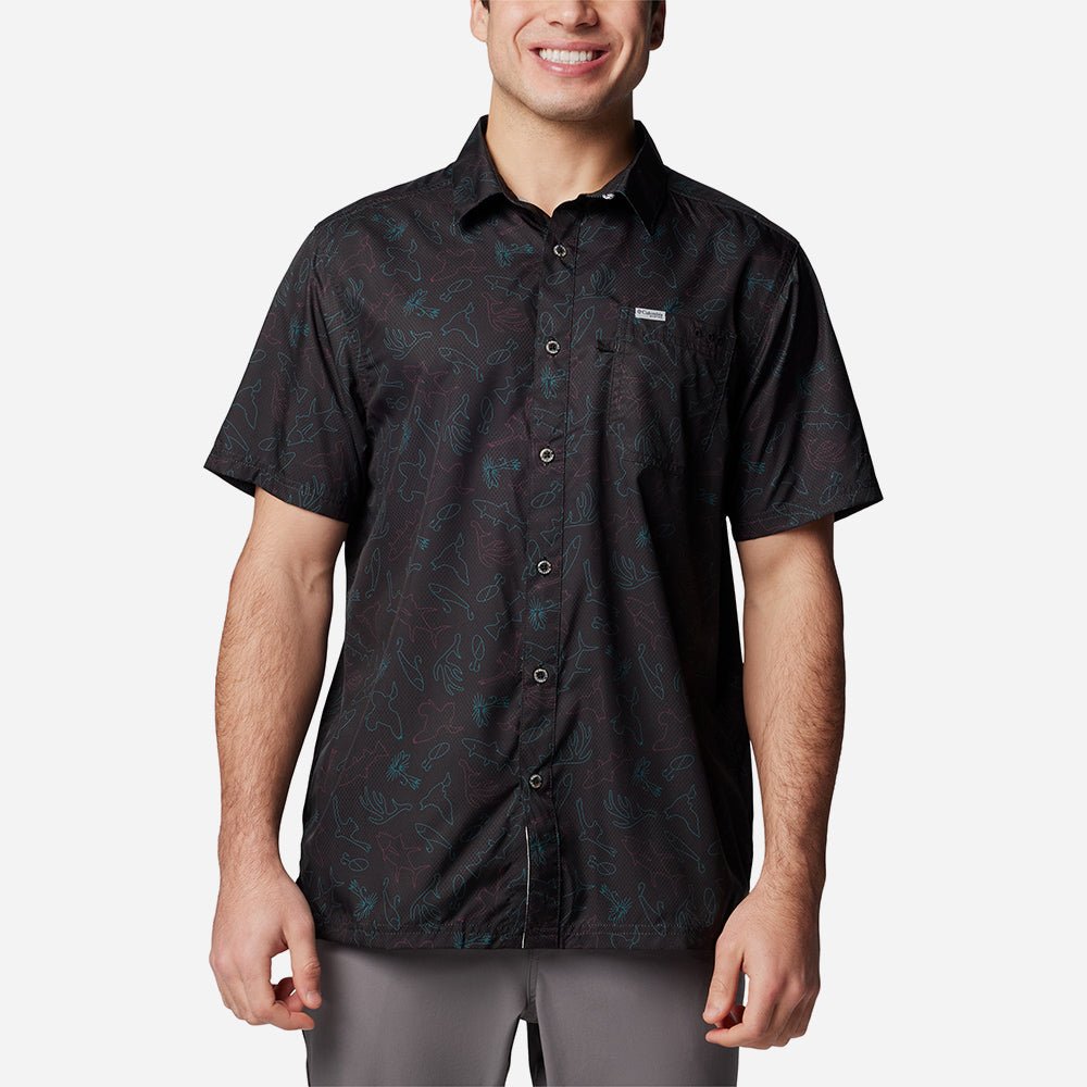 Áo Sơ Mi Tay Ngắn Nam Columbia Super Slack Tide™ Camp - Đen - Supersports Vietnam