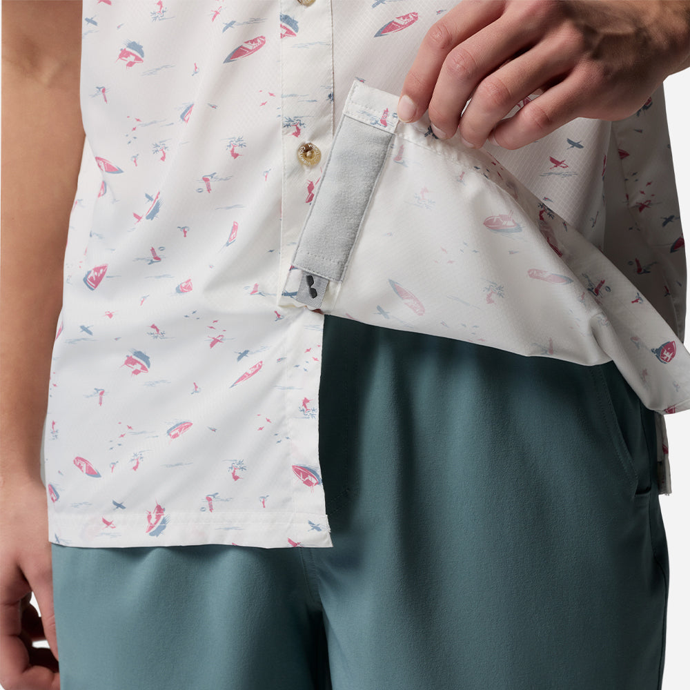 Áo Sơ Mi Nam Columbia Pfg Super Slack Tide Camp - Trắng - Supersports Vietnam