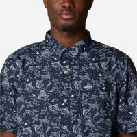 Áo Sơ Mi Ngắn Tay Chống Nắng Nam Columbia Super Slack Tide™ Camp - Xanh Navy - Supersports Vietnam