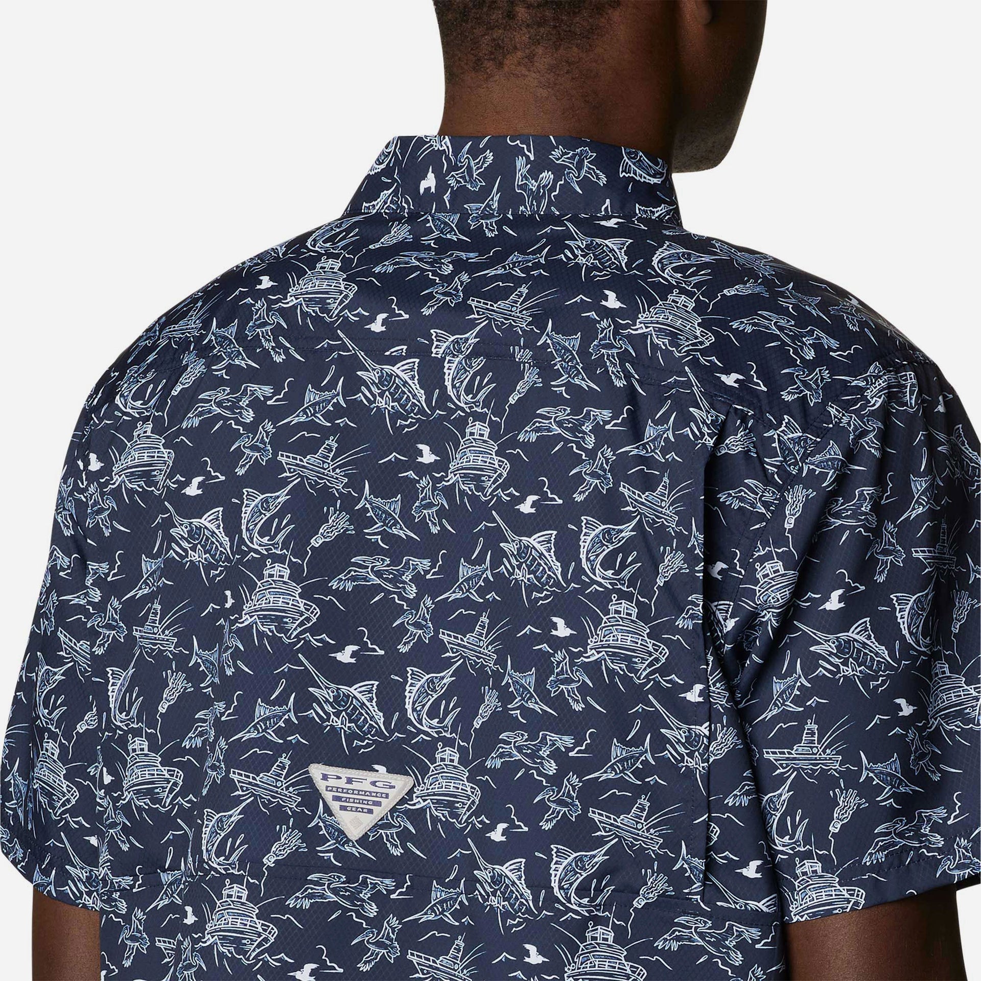 Áo Sơ Mi Ngắn Tay Chống Nắng Nam Columbia Super Slack Tide™ Camp - Xanh Navy - Supersports Vietnam