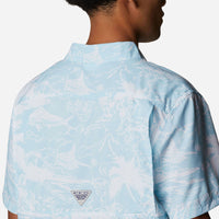Áo Sơ Mi Ngắn Tay Chống Nắng Nam Columbia Super Slack Tide™ Camp - Xanh Dương - Supersports Vietnam