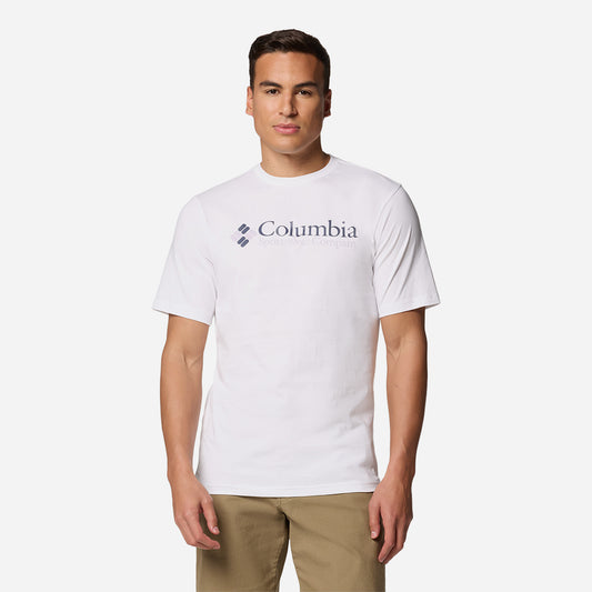 Áo Thun Tay Ngắn Nam Columbia Csc Basic Logo™ Sleeve - Trắng - Supersports Vietnam
