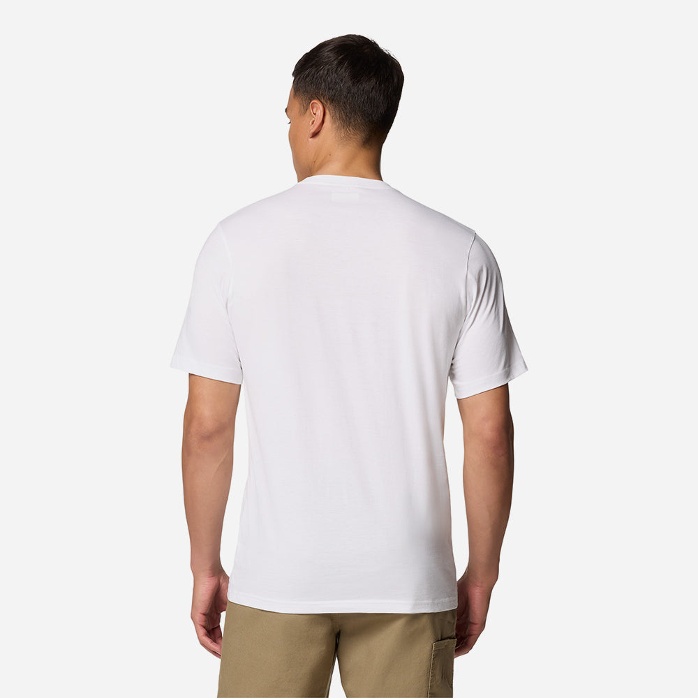 Áo Thun Tay Ngắn Nam Columbia Csc Basic Logo™ Sleeve - Trắng - Supersports Vietnam