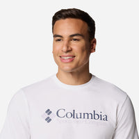 Áo Thun Tay Ngắn Nam Columbia Csc Basic Logo™ Sleeve - Trắng - Supersports Vietnam