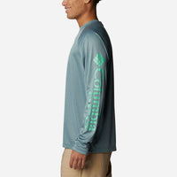 Áo Thun Dài Tay Chống Nắng Nam Columbia Pfg Terminal Tackle™ Heather - Xanh Mint - Supersports Vietnam