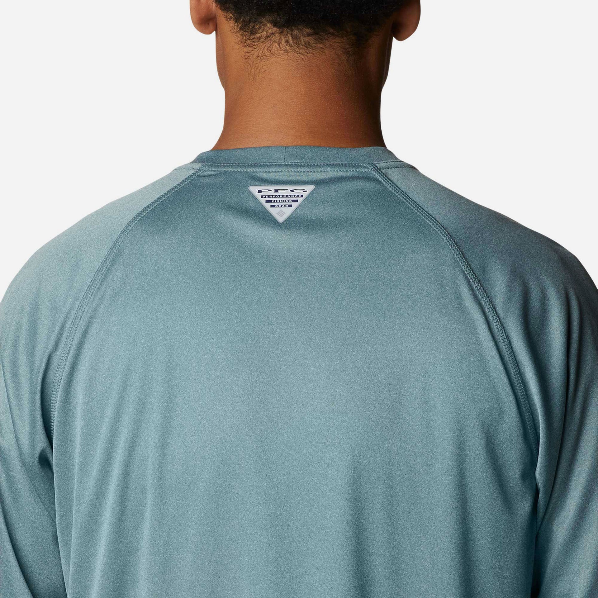 Áo Thun Dài Tay Chống Nắng Nam Columbia Pfg Terminal Tackle™ Heather - Xanh Mint - Supersports Vietnam