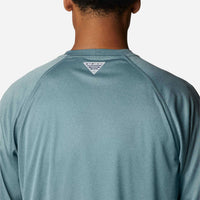 Áo Thun Dài Tay Chống Nắng Nam Columbia Pfg Terminal Tackle™ Heather - Xanh Mint - Supersports Vietnam