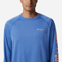 Áo Thun Dài Tay Chống Nắng Nam Columbia Pfg Terminal Tackle™ Heather - Xanh Dương - Supersports Vietnam
