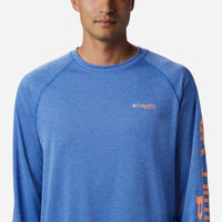 Áo Thun Dài Tay Chống Nắng Nam Columbia Pfg Terminal Tackle™ Heather - Xanh Dương - Supersports Vietnam