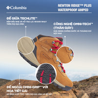 Giày Leo Núi Nữ Columbia Newton Ridge™ Plus Waterproof Amped - Vàng - Supersports Vietnam