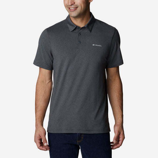 Áo Polo Ngắn Tay Chống Nắng Nam Columbia Tech Trail™ - Xám - Supersports Vietnam