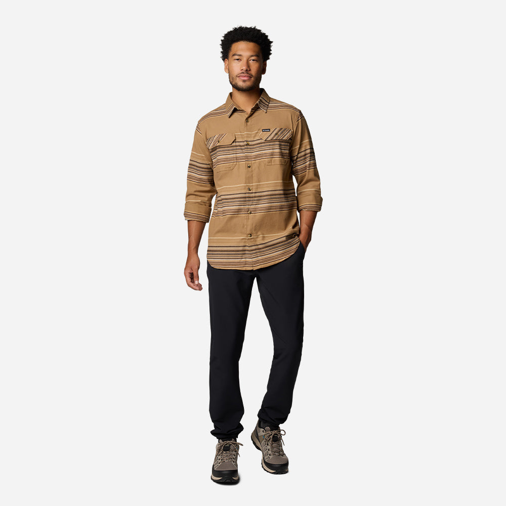 Áo Sơ Mi Tay Dài Nam Columbia Flare Gun™ Stretch Flannel - Nâu - Supersports Vietnam
