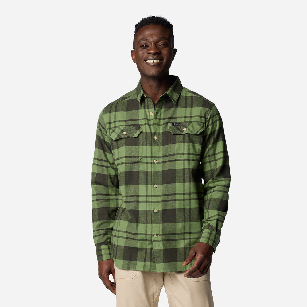Áo Sơ Mi Tay Dài Nam Columbia Flare Gun™ Stretch Flannel - Xanh Lá - Supersports Vietnam