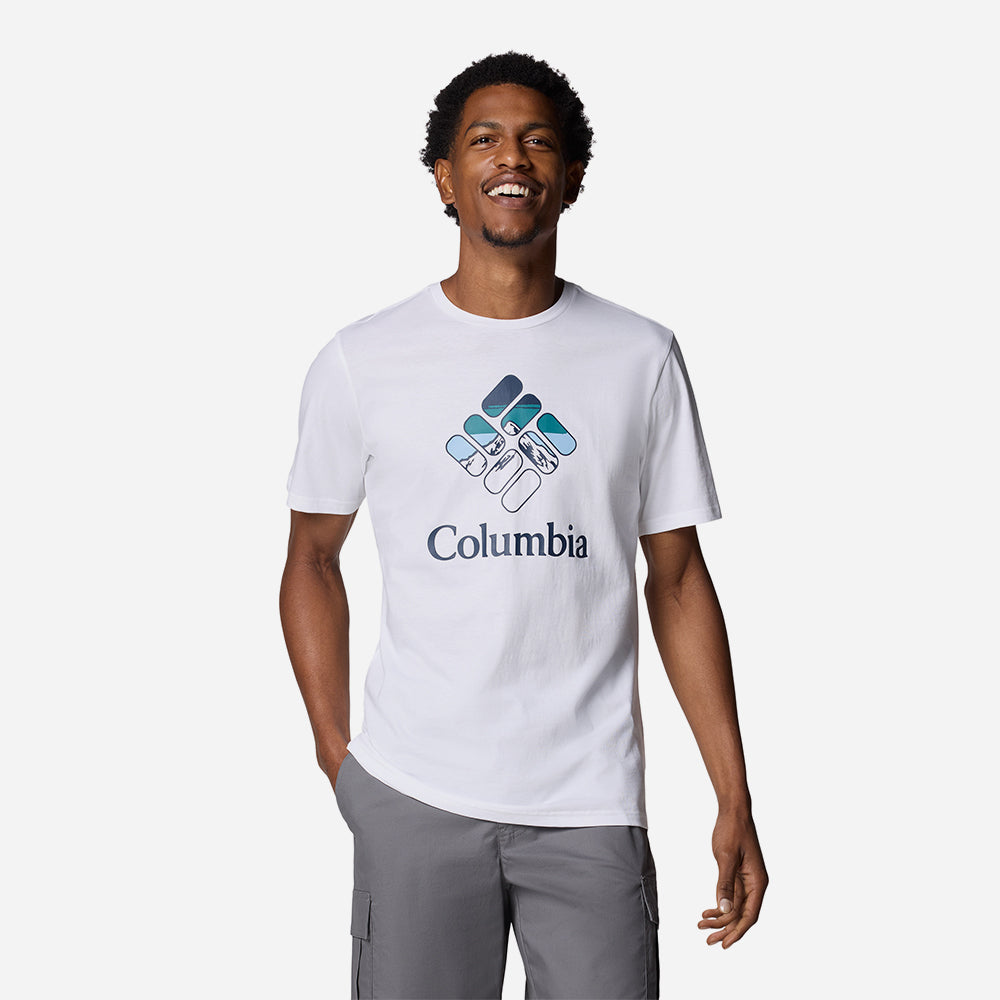 Áo Thun Nam Columbia Rapid Ridge™ Graphic - Trắng - Supersports Vietnam