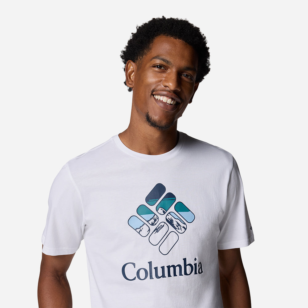 Áo Thun Nam Columbia Rapid Ridge™ Graphic - Trắng - Supersports Vietnam